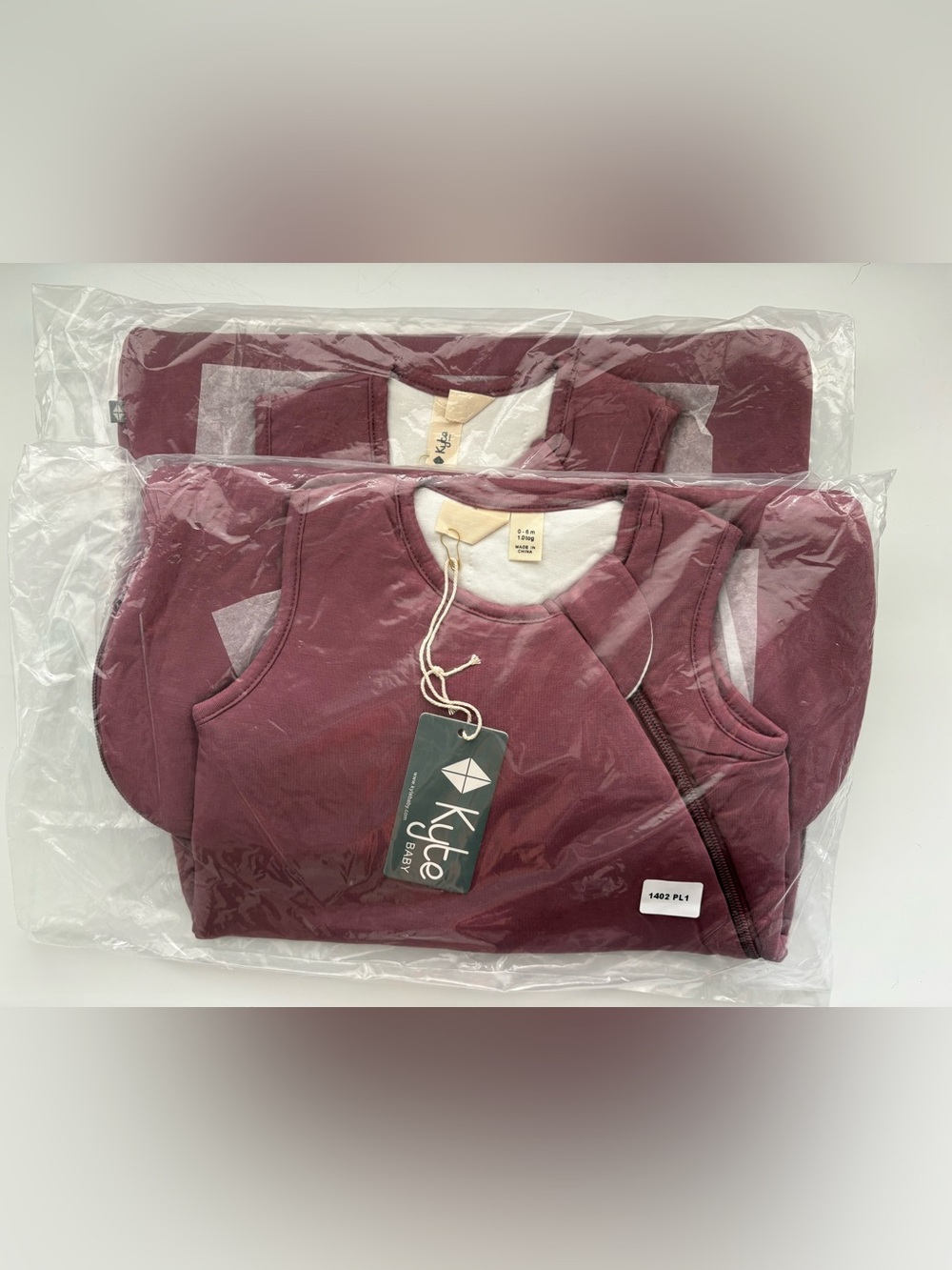 Kyte Baby 1.0 Sleep Sac 0-6M / Small - in Plum - 2 Available